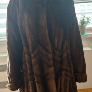 Full Length Mink Coat size M for Women